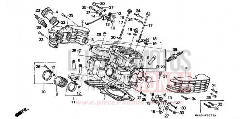 CULASSE (ARRIERE) (VT1100CS/CT) VT1100CS de 1995